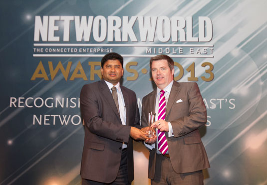 Director Andrew Stevens receiving a Vendor Award for Training Provider of the Year 2013.